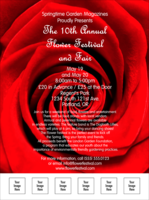 Red Rose Flyer with Image Upload