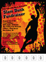 Basketball Dunk Logo Flyer