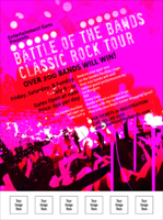 Rock Concert Pink Flyer