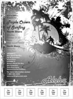 Aloha Flyer (black and white) with Image Upload