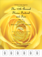 Yellow Rose Flyer with Image Upload