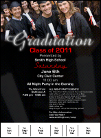 Graduation Diploma Flyer Logo