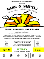 Sunrise Retro Logo Flyer
