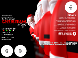 Santa Lineup Logo Flyer