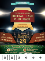 American Football Lights Logo Flyer