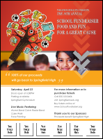 Fundraiser for Education Logo Flyer