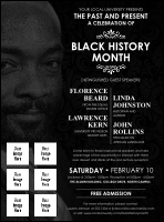 Black History Month Logo Flyer