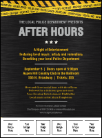 Police Caution Tape Logo Flyer
