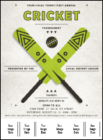 Cricket Logo Flyer