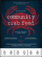Crab Dinner Logo Flyer
