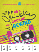 80s Music Logo Flyer