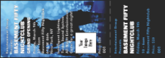 Nightclub Blue Event Ticket