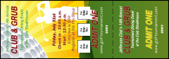 Golf Backswing Event Ticket