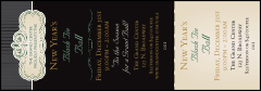 Classic Black Pinstripe Event Ticket