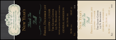 Classic Black Pinstripe Reserved Event Ticket