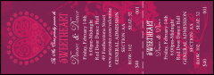 Valentine Heart Reserved Event Ticket