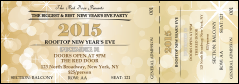 Gold Glitter Reserved Event Ticket
