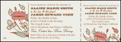 Wedding Flower Motif Event Ticket