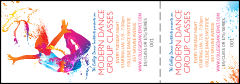 Modern Dance White Event Ticket