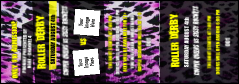 Roller Derby Pink Leopard Event Ticket