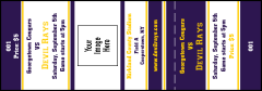 Sports Ticket 001 Purple & Yellow