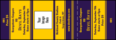 Sports Ticket 002 Purple & Yellow