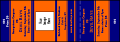 Sports Ticket 002 Blue & Orange
