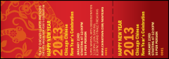 Chinese New Year Flower Snake Event Ticket