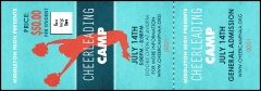 Cheerleading Jump Event Ticket