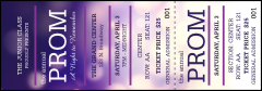 Abstract Lights Reserved Event Ticket