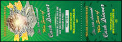 Cash Raffle Green Event Ticket
