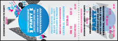 Birthday Party Geometric Reserved Event Ticket
