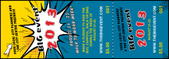 Retro Comic Book Event Ticket