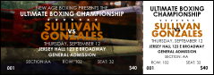 Boxing Event Reserved Event Ticket