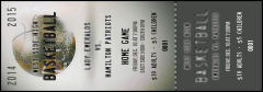 Basketball Schedule Event Ticket