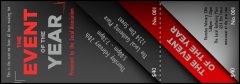 Red and Silver Event Ticket