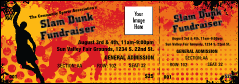 Basketball Dunk Reserved Event Ticket
