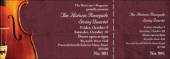 Violin Event Ticket (burgundy)