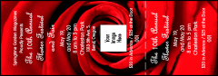 Red Rose Event Ticket with image upload