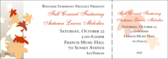 Fall Leaf General Admission Ticket 001
