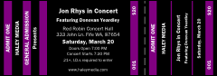 Purple and Black General Admission Ticket