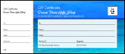 Nature Series - Blue Ocean Gift Certificate