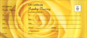 Yellow Rose Gift Certificate