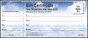 Blue Skies Gift Certificate 001