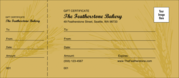 Wheat Gift Certificate 002