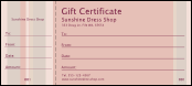 Pink Stripes Gift Certificate
