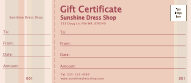 Pink Stripes Logo Gift Certificate