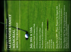 Golf Photo Invitation
