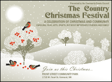 Winter Bird Invitation