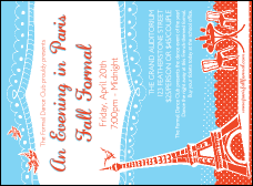 Whimsical Paris Invitation